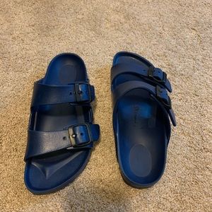 Birkenstock navy shoes